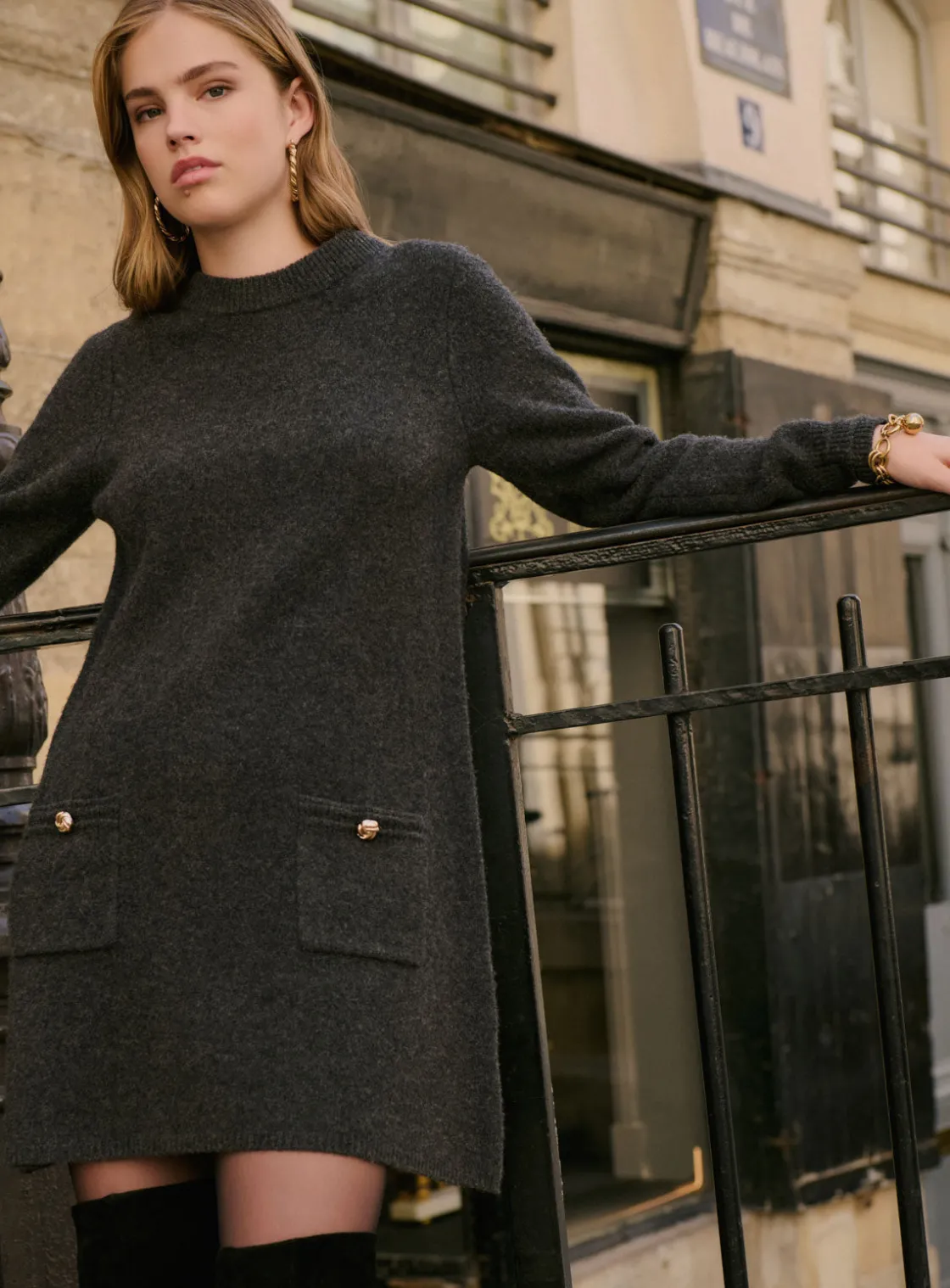 Discount Robe en maille Ross Robes
