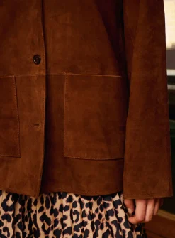 Discount Veste en daim Gabriel Vestes|Tailleurs