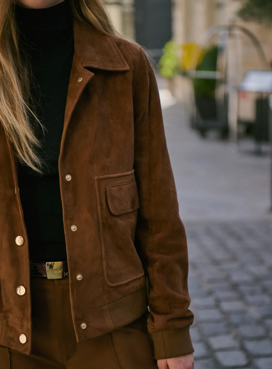 Hot Veste en daim Zoe Vestes